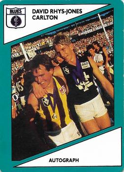 1988 Scanlens VFL #143 David Rhys-Jones Front